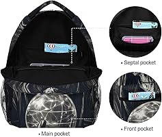 Amazon.com | XYMZR Backpack Skull Witch Ball Daypack Shoulder Bag